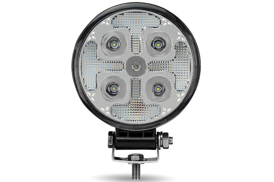 Picture of Maxxima 4.5" Round Spot LED Work Lamp With Amber Strobe