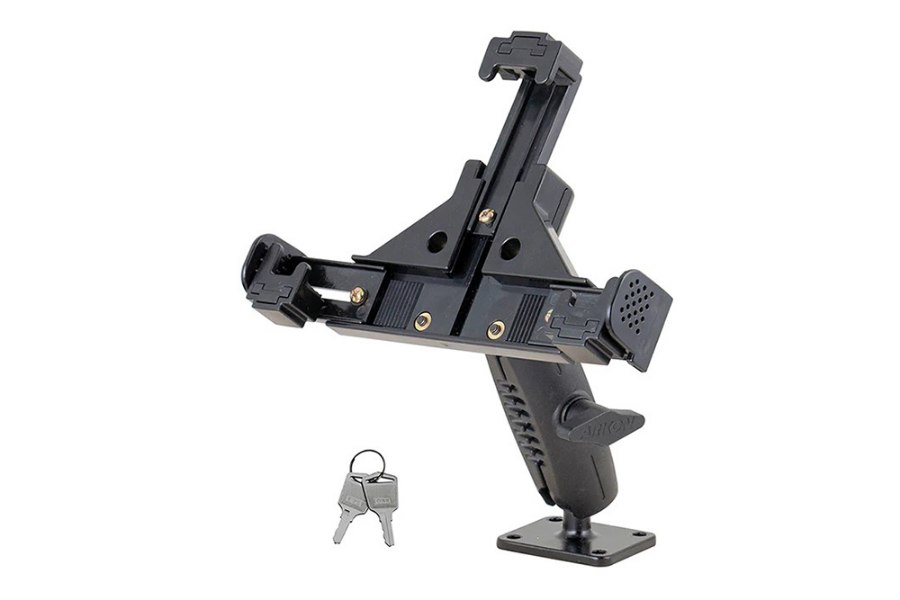 Picture of Arkon Mounts Locking Phone Mount with Robust Adjustable Arm and 4-Hole Metal AMPS Drill Base