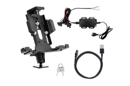 Picture of Arkon Mounts Powered Locking Tablet Mount with Magnetic Lightning Charge Cable for Commercial and Enterprise
