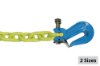 Picture of B/A Products G100 Hi-Vis Chain Assembly w/ Twist Lock Cradle Grab Hooks