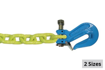 Picture of B/A Products G100 Hi-Vis Chain Assembly w/ Twist Lock Cradle Grab Hooks