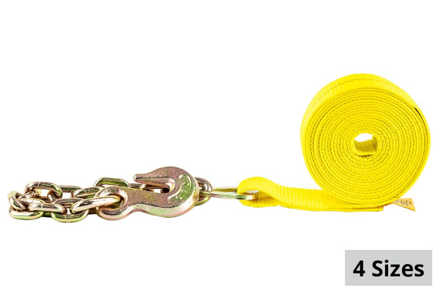 Picture of Zip's 3" Winch Straps with Chain and Grab Hook