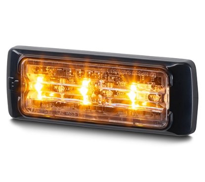 Picture of FEDERAL SIGNAL 6-LED MicroPulse Warning Light, Dual Color, Amber/White