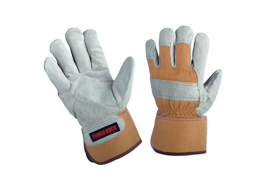 Picture of Tough Duck Palm Lined Cow Split Leather Fitters Glove