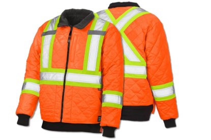 Picture of Tough Duck/Work King Safety Reversible Jacket, Fluorescent Orange, 5XL