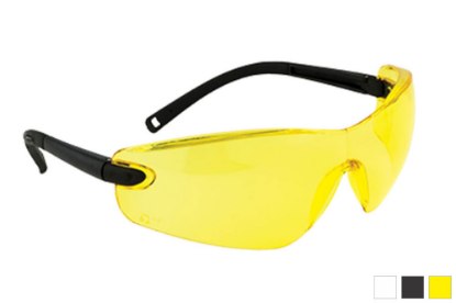 Picture of Portwest Profile Safety Glasses, Amber, Clear, or Smoke