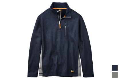 Picture of Timberland Pro Studwall 1/4 Zip Midlayer Fleece Pullover Navy or Gray
