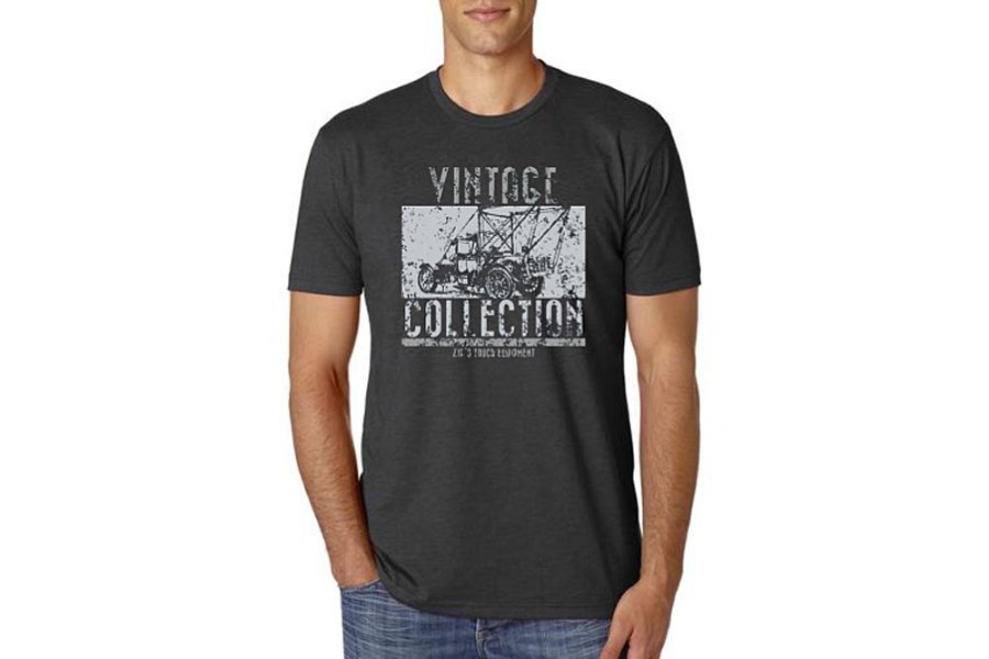 Picture of Zip's Custom Wear Vintage Collection Crew Neck T-Shirt Charcoal
