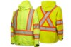 Picture of Tough Duck Safety Hi-Vis Packable Rain Jacket