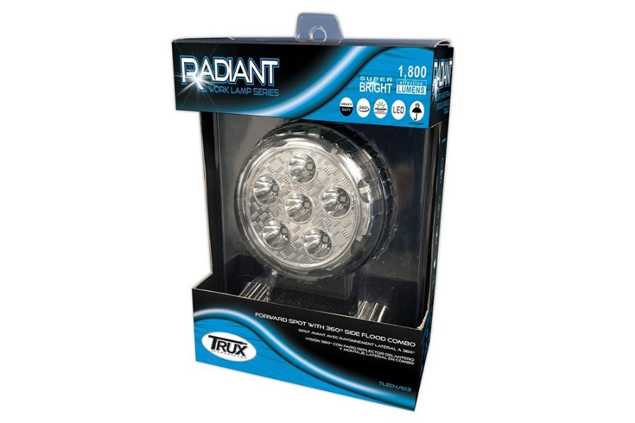 Picture of Trux 'Radiant Series' Spot and Flood LED Work Lamp - Round