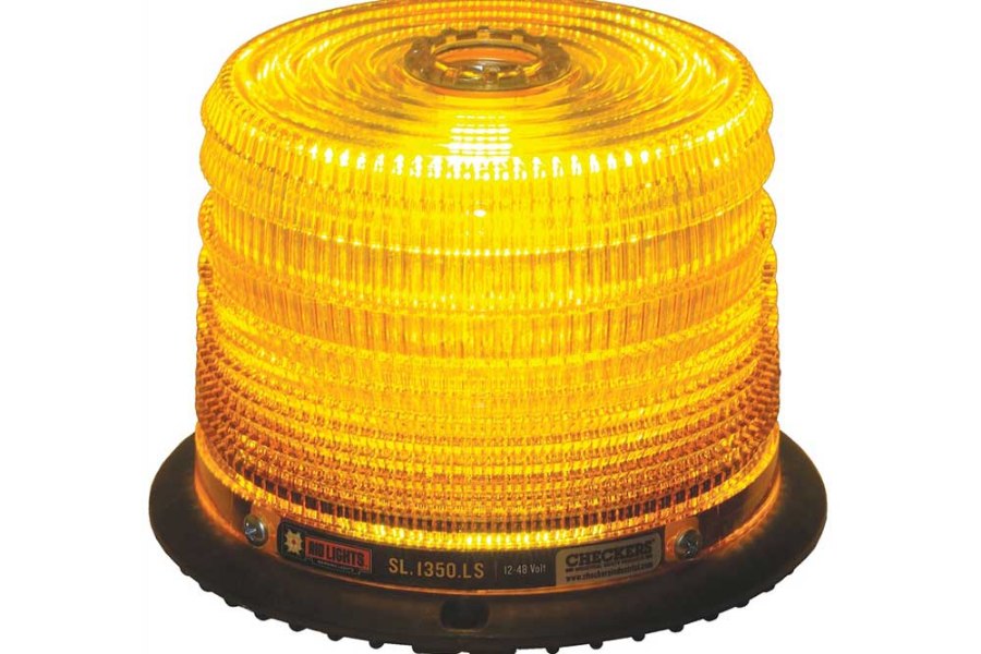 Picture of Checkers Safety Class 2 Amber LED Beacon, Permanent Mount