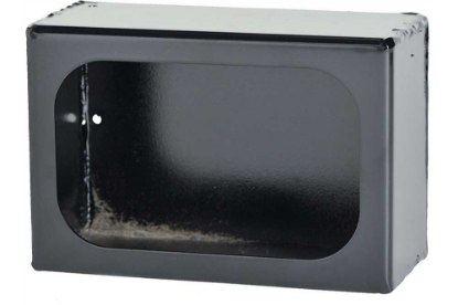 Picture of Truck Light Mount Cabinet with Single Rectangular Opening, Black Steel
