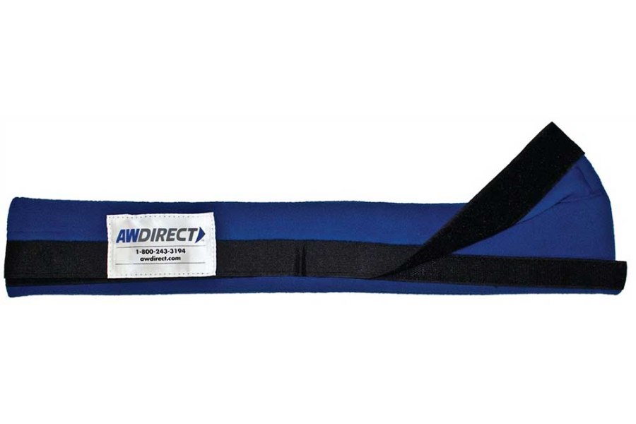 Picture of AW Direct Blue Fleece Wheel Protector for Chain and Straps