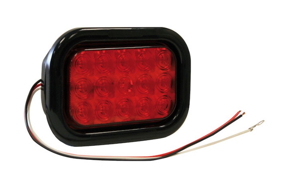 Picture of Buyers 15-LED Stop-Turn-Tail Light, Red, Rectangular, 5-1/3"L