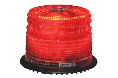 Picture of Checkers Safety Class 2 Amber LED Beacon, Permanent Mount