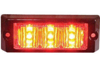 Picture of Ecco 3-LED Warning Light, Surface Mount, Class 1, Red