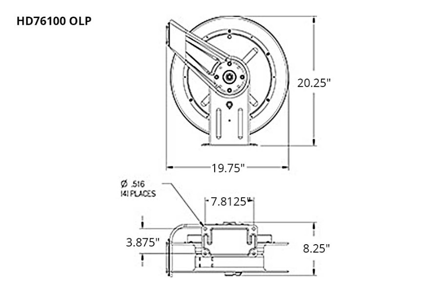 Picture of Reelcraft HD70000 Series Air/Water Hose Reels