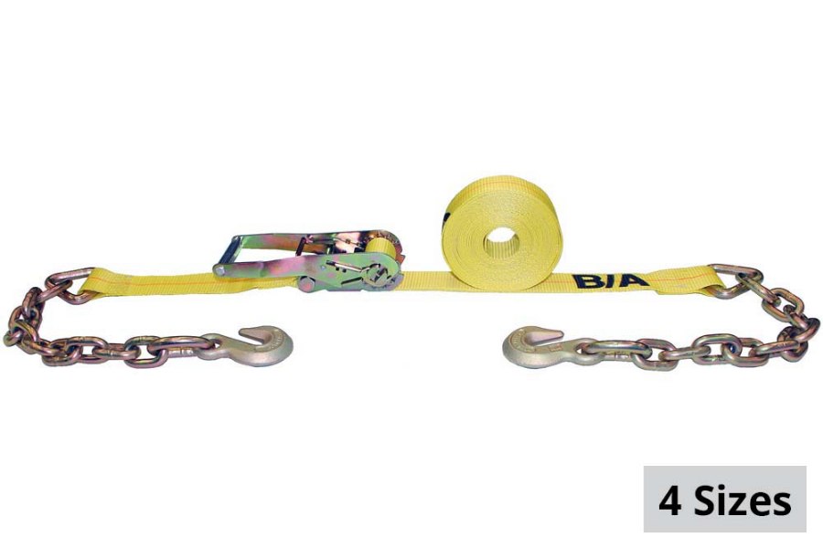 Picture of B/A Products Ratchet Tie-Down Assembly w/ Chain and Grab Hooks