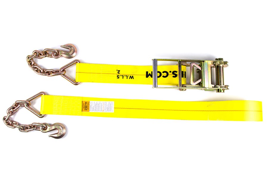 Picture of Zip's 3" Ratchet Tie-Down Assembly w/ Chain and Grab Hooks