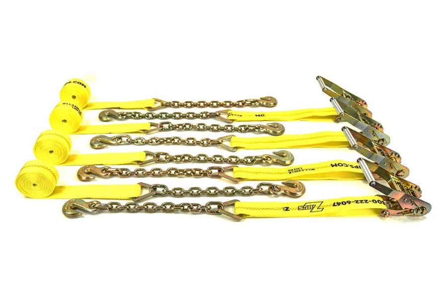 Picture of Zip's 2" Ratchet Tie-Down Assembly w/ Chain and Grab Hooks