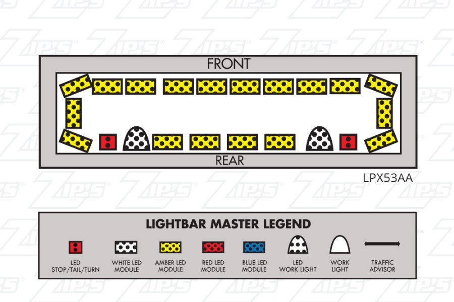 Federal Signal Legend LPX LED Light Bars Zip's
