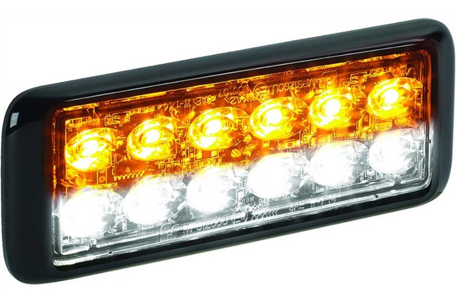 Picture of Federal Signal 12-LED MicroPulse Split Amber/White LED Warning Light