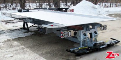 Picture of Century 10 Series 19' Aluminum Solid Sloped Tail Car Carrier w/Auto-Grip, Side Puller Controls  & Galvanized Sub-Frame