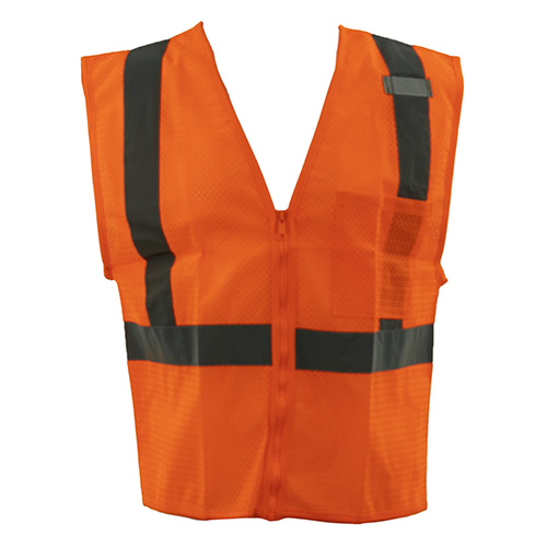 Picture of Kishigo Class 2 Single Pocket Zipper Mesh Vest