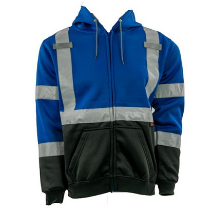 Picture of GSS Safety Blue Zip-Up Hooded Sweatshirt