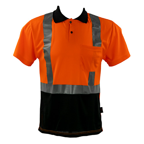 Picture of GSS Safety Class 2 Black Bottom Polo Shirt