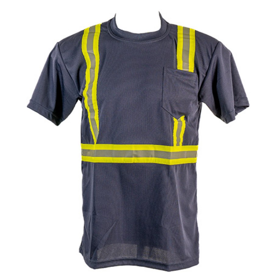 Picture of Portwest Iona Extra Enhanced Navy Hi-Vis T-Shirt