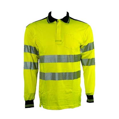 Picture of Portwest Hi-Vis Long Sleeve Polo Shirt