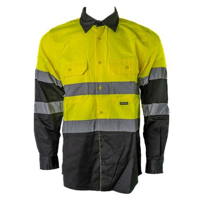 Picture of Portwest Two Tone Long Sleeve Button Up Work Shirt
