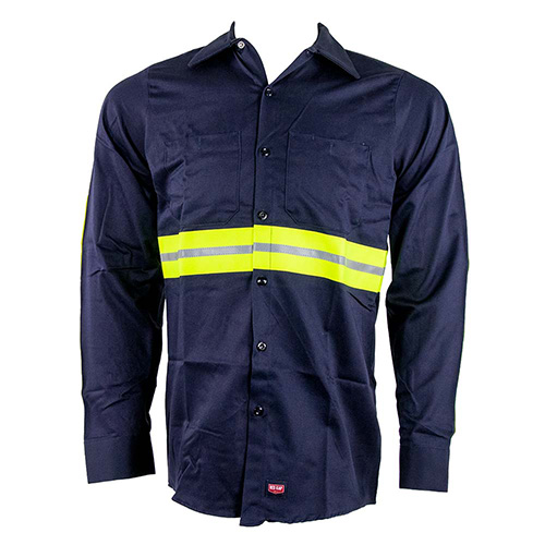 Picture of Red Kap Enhanced Visibility Long Sleeve Cotton Work Shirt