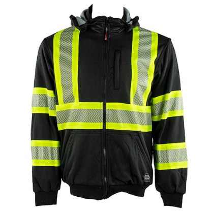 Picture of Tough Duck Safety Thermal Lined Safety Zip-Up Hoodie