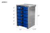 Picture of Stellar Blue 14" Wide Toolbox w/ 6 Drawers Lightweight Aluminum