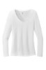 Picture of District Women's Perfect Tri Long Sleeve V-Neck T-Shirt