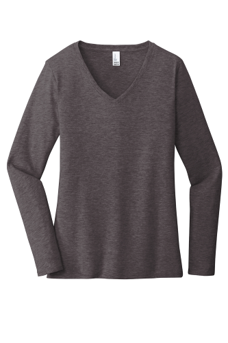Picture of District Women's Very Important T-Shirt Long Sleeve V-Neck