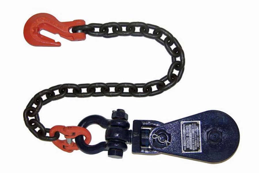 Picture of B/A Products Snatch Blocks w/ Chain and Grab Hook