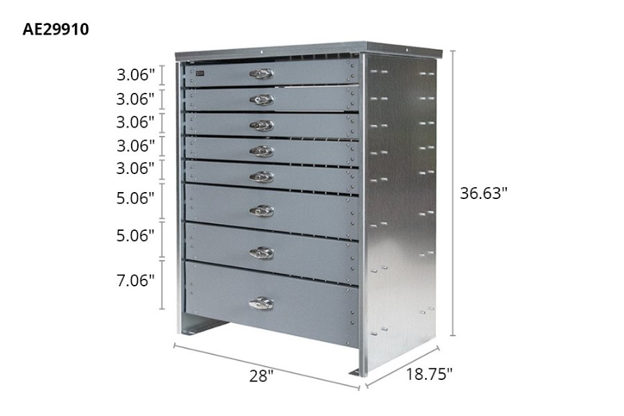 Picture of Stellar 8 Drawer Toolbox Systems