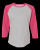 Picture of LAT Women's Baseball Fine Jersey 3/4 Sleeve Tee