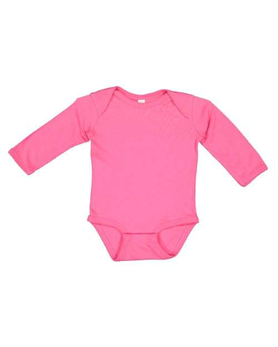 Picture of Rabbit Skins Infant Long Sleeve Baby Rib Bodysuit