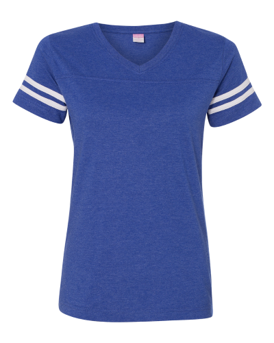 Picture of LAT Women's Football V-Neck Fine Jersey Tee