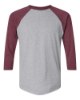 Picture of LAT Baseball Fine Jersey 3/4 Sleeve Tee