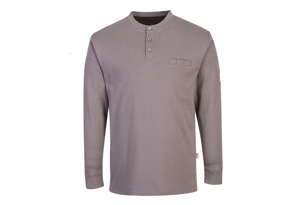 Picture of Portwest FR Antistatic Henley Long Sleeve Shirt