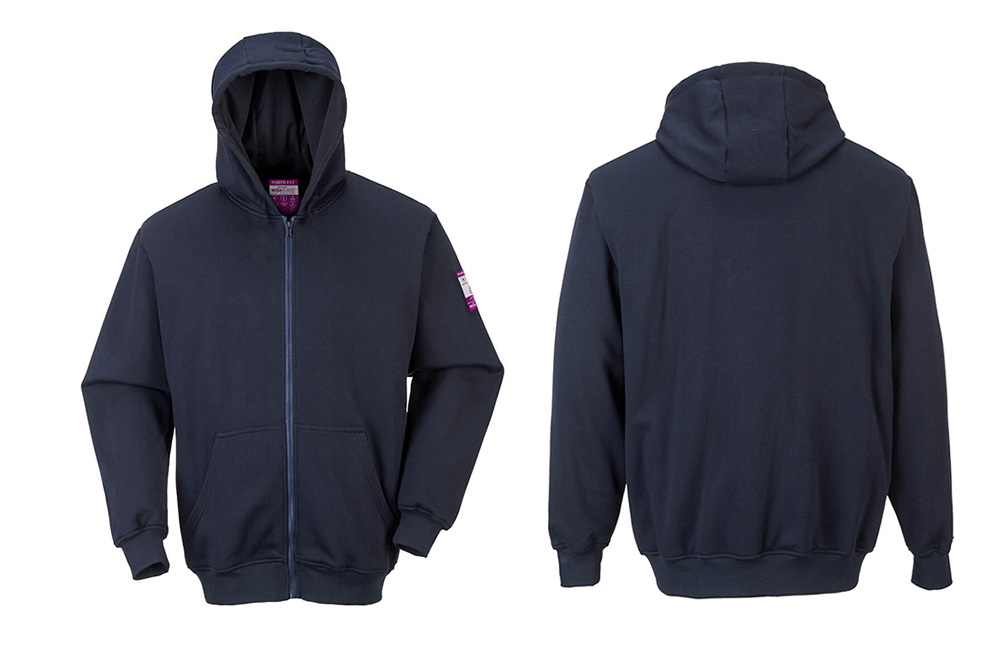 Picture of Portwest FR Zipper Front Hooded Sweatshirt