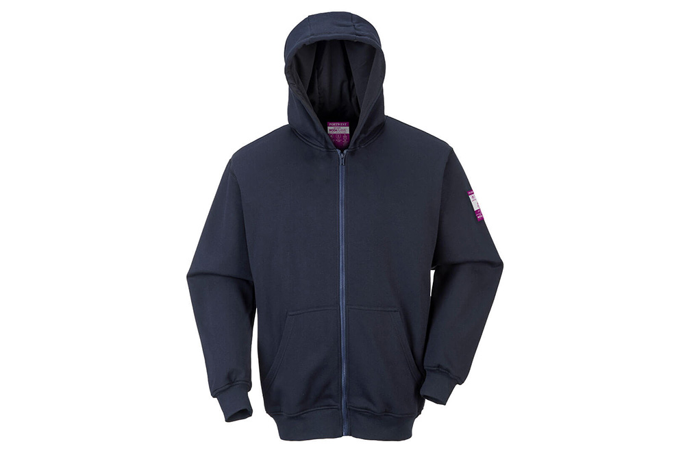 Picture of Portwest FR Zipper Front Hooded Sweatshirt