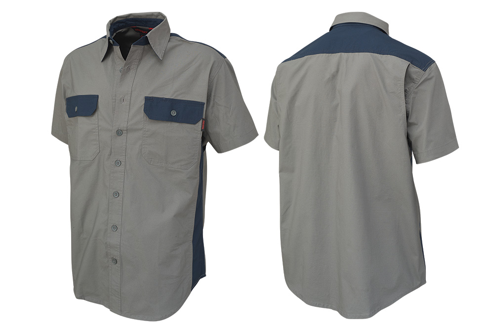 Picture of Tough Duck Short Sleeve Stretch Ripstop Color Block Shirt