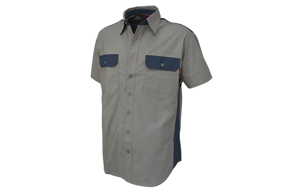 Picture of Tough Duck Short Sleeve Stretch Ripstop Color Block Shirt