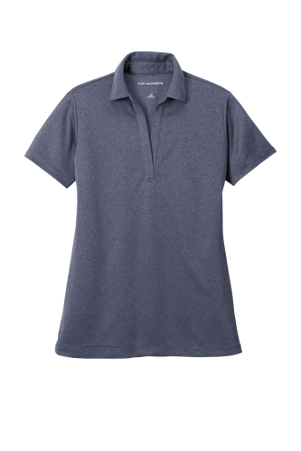 Picture of Port Authority Ladies Heathered Silk Touch Perf Polo